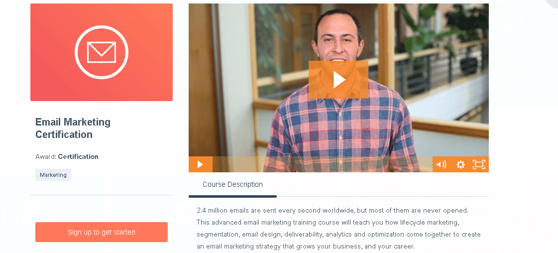 Email marketing with Hubspot Certification