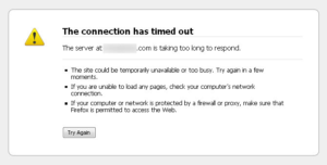 connection time out error