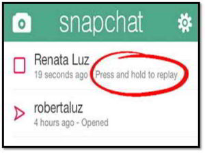 Replay a snap in snapchat