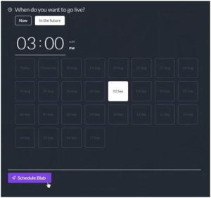 Scheduling a Blab - Beginner's Guide to Using Live Streaming (How to Guide)