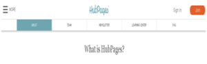 What is hubpages step1