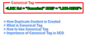 Example of canonical tag