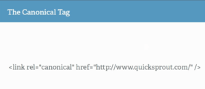 example of canonical tag